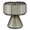 Jonathan Y Zelda 12.8" Modern Art Deco Paper Pleated Shade Accent LED Table Lamp, Black/Off-White JYL9107C - alternate 1