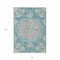 Homeroots 10' X 14' Teal Blue Floral Medallion Washable Indoor Outdoor Area Rug 607859 - alternate 9