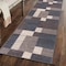 World Rug Gallery Contemporary Modern Geometric Boxes Design Non-Slip Runner Rug 2 ft 7 in x 10 ft Blue 506BLUE27X10 - alternate 1