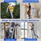 Wrightmaster 11ft Reach Aluminum Multi-Position Ladder w/ Wheels and Stabilizer Bar, 330 lbs. Load Capacity Blue ZOR-11FT-BU - alternate 7