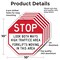 Signmission Stop Look Both Ways High Traffic Ar, 10 inch X 10 inch, Aluminum Metal Signs, 5PK OC-A-5Pack-10-260 - alternate 6
