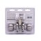 Prosource Passage Knob, Metal, Stainless Steel, 2-3/8 to 2-3/4 in Backset, 1-3/8 to 1-3/4 in Thick Door T9630BRA4V - alternate 3