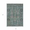 Homeroots 8' X 10' Teal Blue Aqua And Beige Oriental Washable Indoor Outdoor Area Rug 582137 - alternate 9