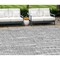 Homeroots 8' X 10' Gray And Ivory Abstract Washable Indoor Outdoor Area Rug 588513 - alternate 1