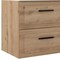 Homeroots 24" Natural Wood Floating Bathroom Vanity With White Sink And Two Drawers 624196 - alternate 4