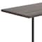 Flash Furniture Bennett 30 in x 48 in Solid Wood Indoor Tabletop in Dark Brown with 23.5 in x 29.5 in Bar Height GSF-REC3048-DKBRN-T2230B-GG - alternate 10