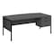 Monarch Specialties Computer Desk, 35.5 in D X 30 in W X Particle Board, Hollow-Core, Laminate, Mdf, Metal, Plastic, Grey I 7730 - alternate 2
