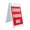 Signmission Student Parking Only, A-Frame & 2 Decals Installed, Heavy-Duty Plastic Frame SBHD-D-2436-Student Parking Only - alternate 1