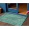 Homeroots 3' X 5' Teal Blue And Charcoal Geometric Washable Indoor Outdoor Area Rug 577601 - alternate 1