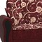 Homeroots 90" Burgundy Chenille Convertible Futon Sleeper Sofa And Toss Pillows With Storage 607130 - alternate 7