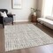 Homeroots 5' X 8' Taupe And Beige Striped Washable Indoor Outdoor Area Rug 583469 - alternate 9