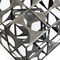 Homeroots 20" Gray Metal Geo Cube Tabletop Sculpture 574053 - alternate 5