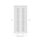 Sartodoors Sliding Closet Bi-fold Doors, Felicia 3312 White Silk with Frosted Glass, Sturdy Tracks Moldings T FELICIA3312BF-WS-56 x 96 (2* 28x96) - alternate 5