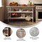 Flash Furniture 60 x 24 Stainless 2 Shelf Table with Backsplash NH-WT-GU-2460BSP-GG - alternate 9