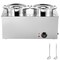 Vevor Commercial Soup Warmer Soup Station with 2*6.34Qt Pot Soup Kettle Warmer M-315 - alternate 1