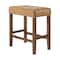 Alaterre Furniture Madison Backless Counter Height Stool True Walnut Finish with Cognac PU AVMA2120 - alternate 1