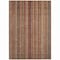 Homeroots 3' X 5' Rust Taupe And Gray Striped Washable Indoor Outdoor Area Rug 616382 - alternate 9