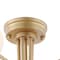 Jonathan Y Olivier Parisian 24" 6-Light Globe Modern Industrial Iron Bistro LED Semi Flush Mount, Gold JYL9542A - alternate 8