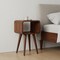 Homeroots 20" Chestnut Solid Wood Nightstand 722540 - alternate 4
