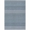 Homeroots 8' X 10' Navy Blue And Ivory Chevron Washable Indoor Outdoor Area Rug 612283 - alternate 9