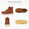 Handpoint Mens 6 in Soft Toe Moc Toe Work Boots-Slip Resistant SureTrack Boots, Full Grain Leather, 12 CK30-8494-D-12 - alternate 9