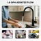 Anzzi 16 in. 1-Handle Pull-Down Sprayer Kitchen Faucet in Matte Black with 1.8 GPM and Dual Spray Modes KF-AZ601MB - alternate 9