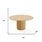 Homeroots 60" Brown Solid Wood Pedestal Base Round Top Dining Table 721003 - alternate 6