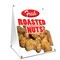 Signmission Roasted Nuts, 36 Inch x 24 Inch A-frame Yard Sign, Plastic Sign SBC-2436-Roasted Nuts - alternate 1