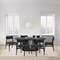 Homeroots Seven Piece Black Oval Dining Set with Six Chairs 571732 - alternate 9