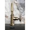 Kingston Brass One-Handle 1-Hole Bathroom Faucet with Knurled Handle, Deck Plate, and Push Pop-Up Drain KSD2213RKX - alternate 6
