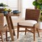 Bali & Pari Ridley Woven Seagrass Dining Chair, Brown Wash 265-14527-ZORO - alternate 8