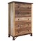 Homeroots 36" Brown Solid Wood Five Drawer Chest 524575 - alternate 1