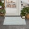 Homeroots 2' X 3' Aqua And Ivory Geometric Indoor Outdoor Area Rug 573876 - alternate 9