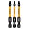 Dewalt FlexTorq DriverBit, L:2.25", PKG3, BitSize:S3 DWAF2SQ3IR3 - alternate 1