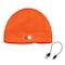 Ergodyne Orange Winter Skull Cap with LED Rechargeable Light 6801 - alternate 1