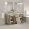 James Martin Vanities Lorelai 60" Double Vanity, Whitewashed Oak, w/ 3 CM Tajnar Eclos Top w/FreePower Wireless Charger 424-V60D-WWO-FTJR - alternate 9
