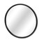 Homeroots 20" Black Metal Round Accent Mirror 611863 - alternate 9