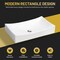 Anzzi 22 in Rectangular Ceramic Vessel Sink Basin, Glossy White, Curved Edge for Countertop Bathroom Vanity LS-AZ929 - alternate 10