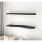 Homeroots 47" Set Of Two Dark Gray Wood Wall Mounted Floating Shelves 571360 - alternate 9