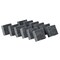 Charles Leonard Multi-Purpose Felt Erasers, 2" x 2", Charcoal, 12PK 74520 - alternate 1