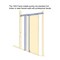 Sartodoors Pocket Interior Door, 18" x 80", White QUADRO4113PD-WS-18 - alternate 1