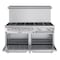 Koolmore 60 in. 10 Burner Commercial LP Range with Oven in Stainless-Steel KM-CR60-LP - alternate 9