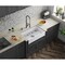 Kingston Brass 30" Fireclay Single Bowl Farmhouse Kitchen Sink with Bottom Grid and Strainer, Glossy White KGPF311910YHC - alternate 6