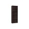 Homeroots 71" Cappuccino Wood Adjustable Bookcase 355724 - alternate 5