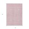 Homeroots 5' X 8' Pink And Ivory Geometric Washable Indoor Outdoor Area Rug 595584 - alternate 9