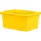 Storex Storage Bin, Plastic, Yellow, 2 PK 61484U06C - alternate 1