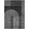Homeroots 8' X 10' Charcoal Gray And Silver Geometric Washable Indoor Outdoor Area Rug 582707 - alternate 9