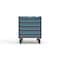 Strong Hold 5 drawer cabinet - (5x 4in) - Blue accents - E-Lock w/ Tracking S3036-PCTAS-0504FS - alternate 1