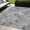Homeroots 5' X 8' Gray Charcoal And Ivory Abstract Washable Indoor Outdoor Area Rug 577668 - alternate 1