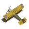 Homeroots 6" Yellow and Green Metal Hand Painted Model Airplane Tabletop Sculpture 489430 - alternate 8